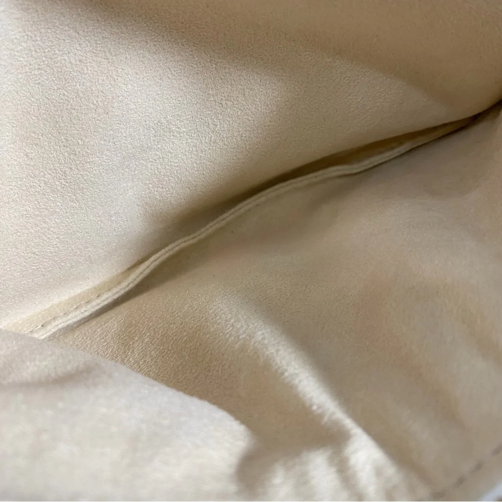 Louis Vuitton White Multicolor Monogram Crossbody Bumbag with Tan Trim - Picture 13 of 16